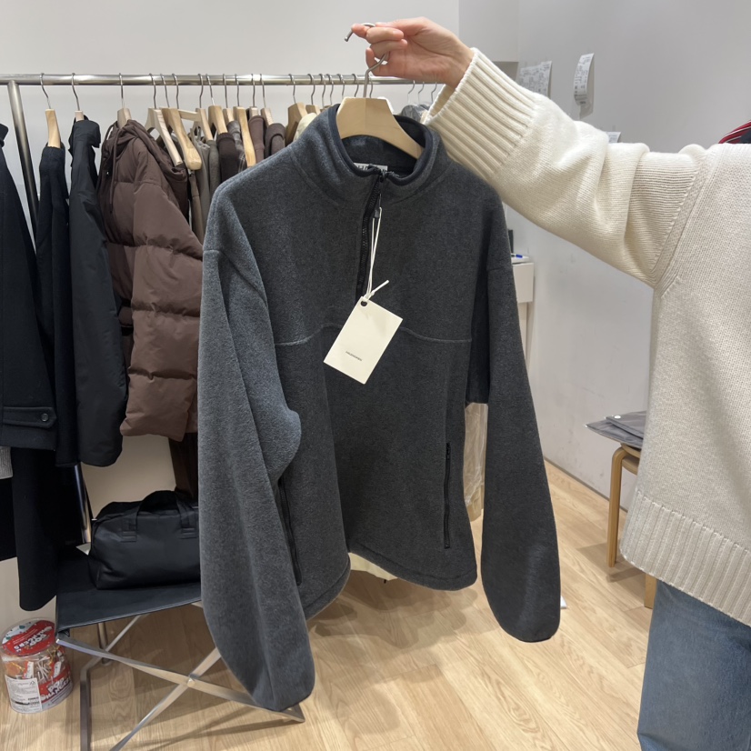 HAUS-A韓國直郵㊣女士新款25秋冬時尚熱賣推薦人氣衛衣抓絨HAUS-A衛衣圖色2