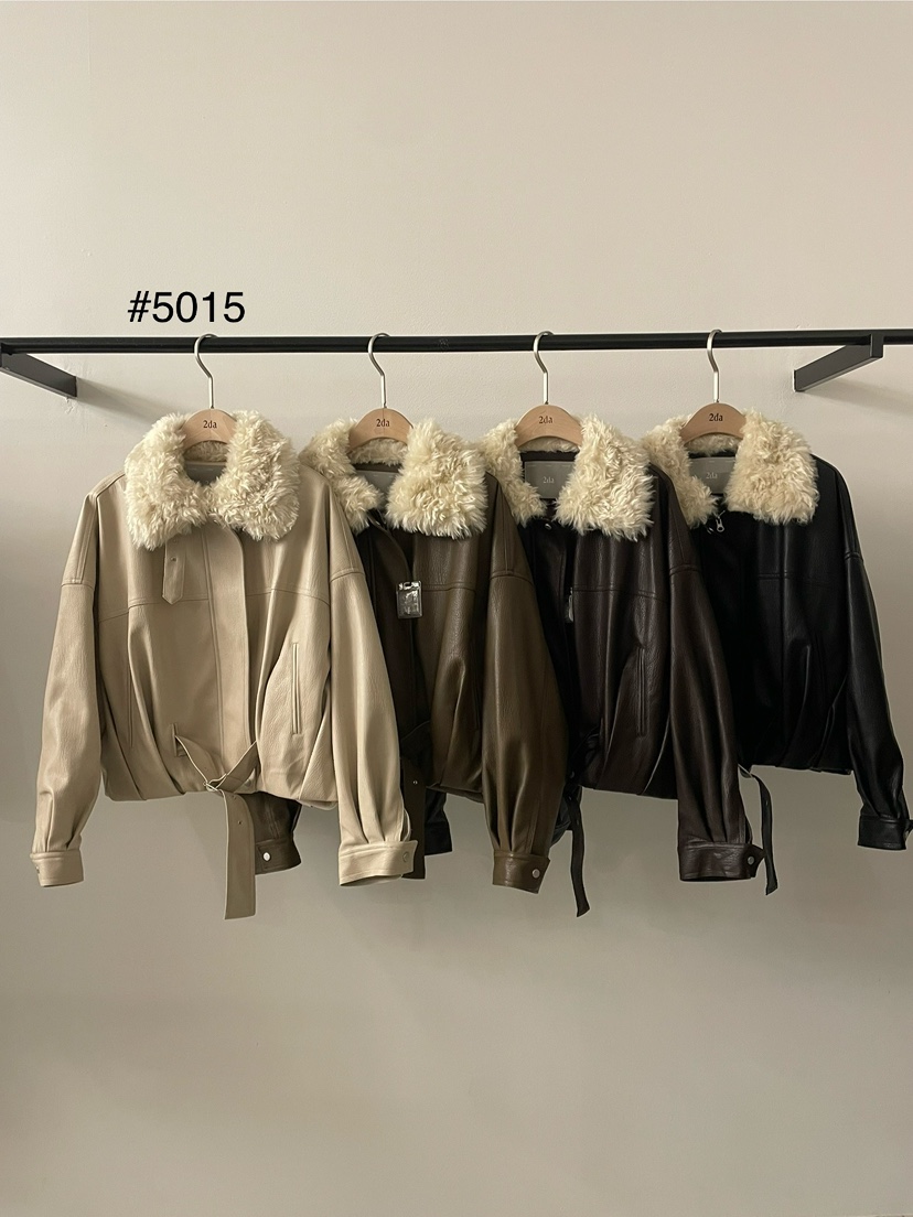 2DA/DARIMI-P東大門㊣實拍女裝新品推薦人氣真品25秋冬皮衣2DA/DARIMI-P皮衣