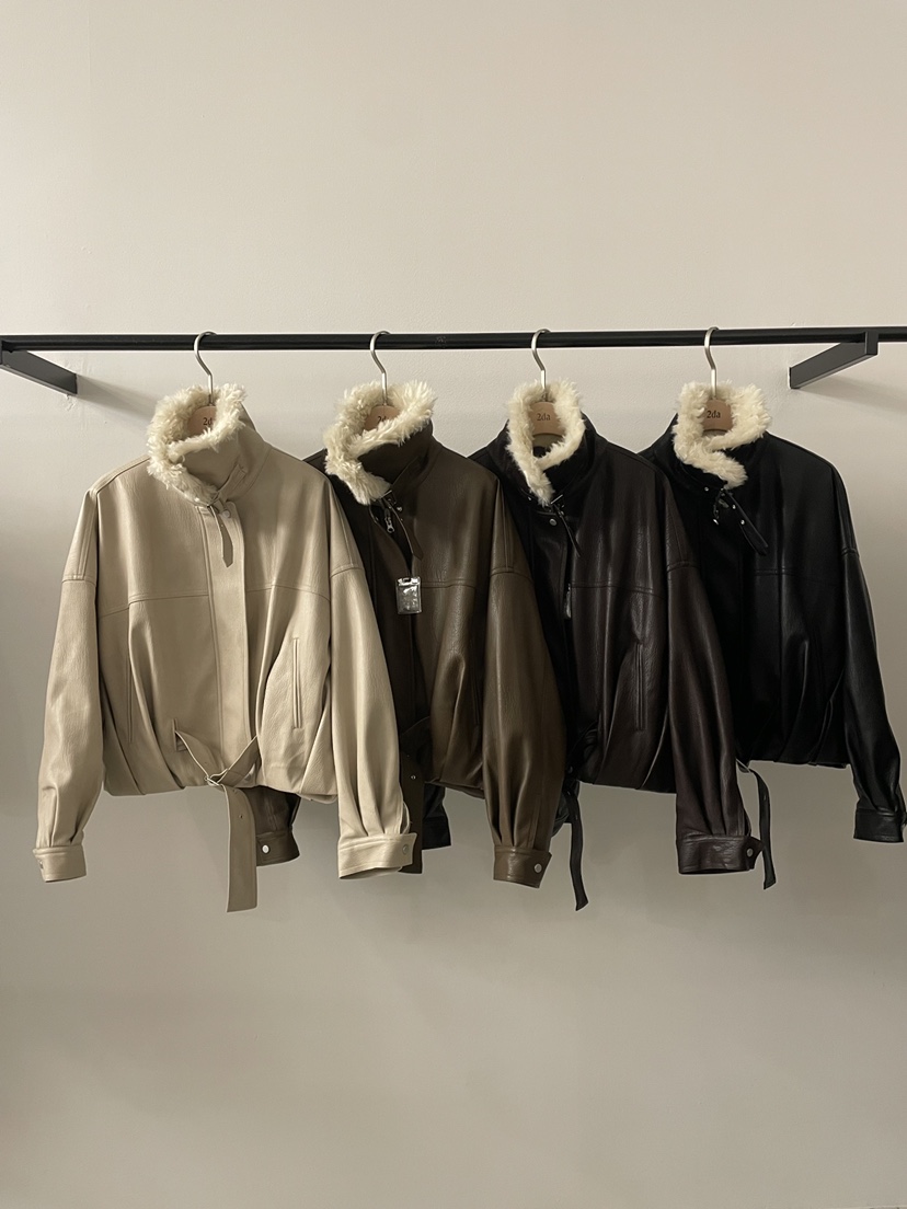 2DA/DARIMI-P東大門㊣實拍女裝新品推薦人氣真品25秋冬皮衣2DA/DARIMI-P皮衣