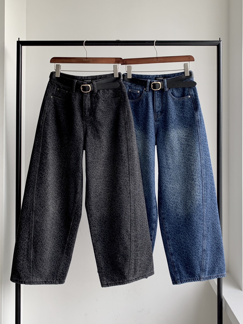 DAVICHI韓國代購㊣女士新款職業真品推薦25秋冬牛仔褲含隨機腰帶DAVICHI牛仔褲