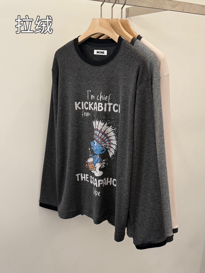 MONE-A韓國直郵㊣女士新款真品時尚推薦人氣熱賣休閑長袖T恤MONE-A長袖T恤