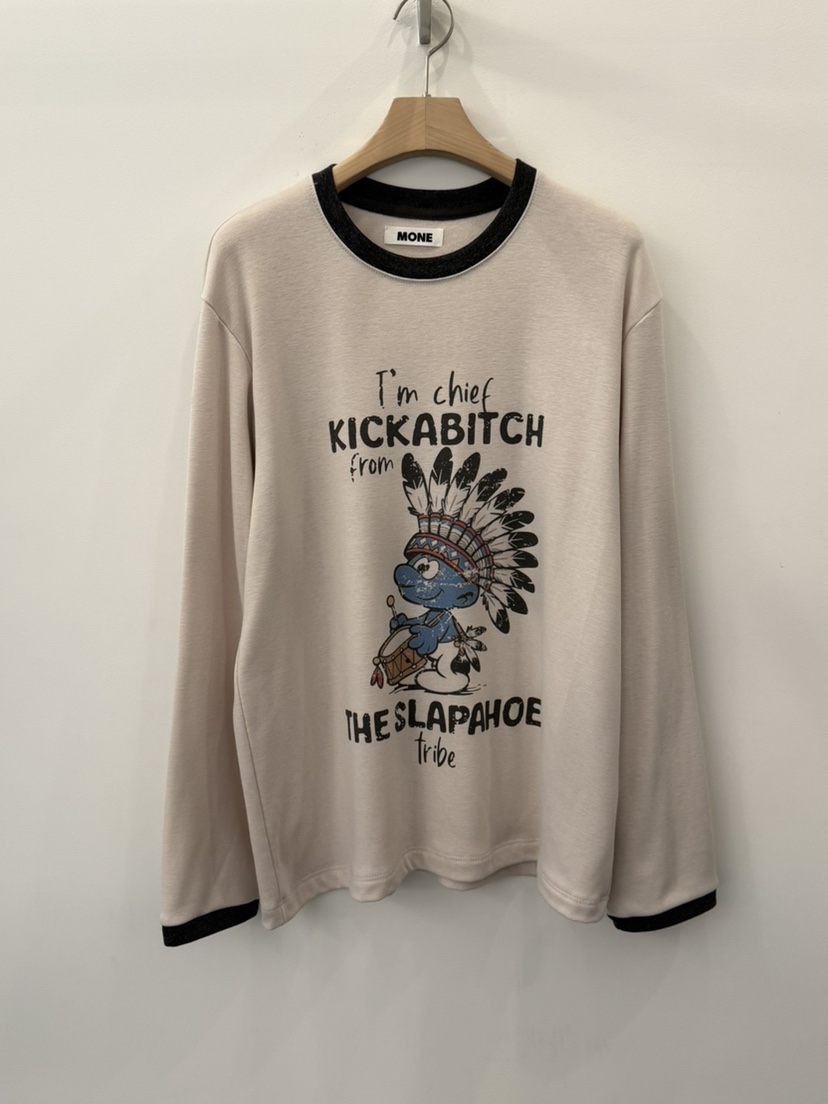 MONE-A韓國直郵㊣女士新款真品時尚推薦人氣熱賣休閑長袖T恤MONE-A長袖T恤圖色1