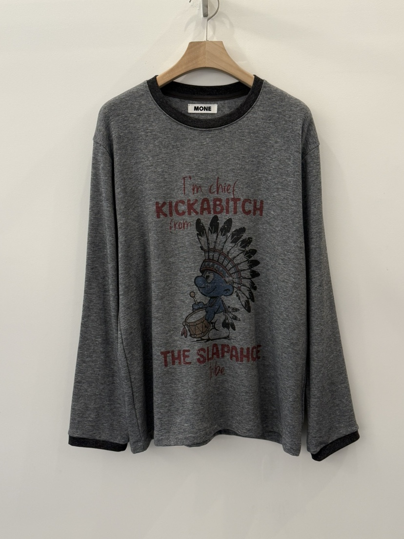 MONE-A韓國直郵㊣女士新款真品時尚推薦人氣熱賣休閑長袖T恤MONE-A長袖T恤圖色2