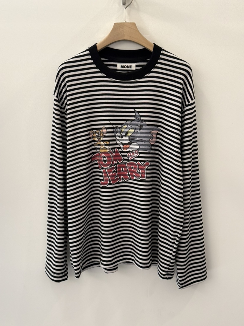 MONE-A韓國代購㊣女裝新款時尚推薦休閑人氣熱賣職業長袖T恤MONE-A長袖T恤圖色1