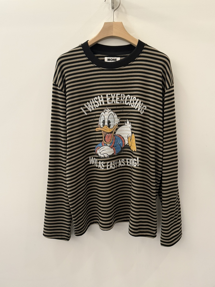 MONE-A韓國直郵㊣女裝新品人氣職業真品推薦休閑長袖T恤鴨MONE-A長袖T恤圖色2