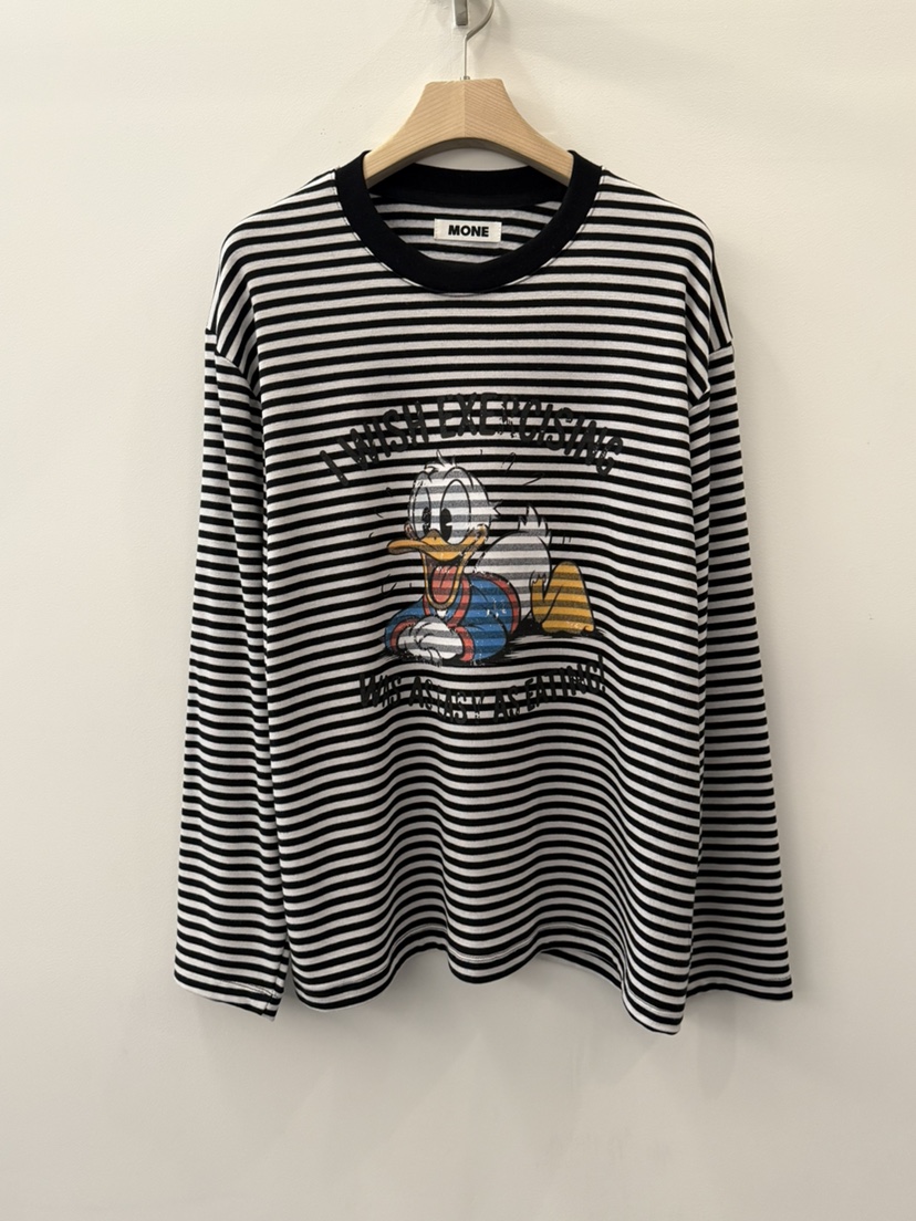 MONE-A韓國直郵㊣女裝新品人氣職業真品推薦休閑長袖T恤鴨MONE-A長袖T恤圖色3