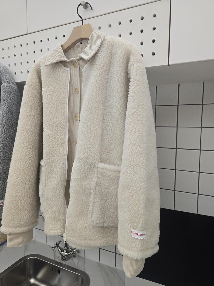 BLACK RIBBON-A東大門㊣實拍女裝新品職業時尚休閑25秋冬夾克BLACK RIBBON-A夾克圖色1