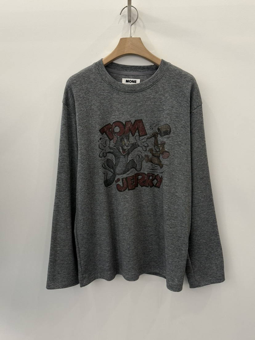 MONE-A韓國代購㊣女士新品25秋冬熱賣時尚人氣推薦長袖T恤MONE-A長袖T恤圖色2