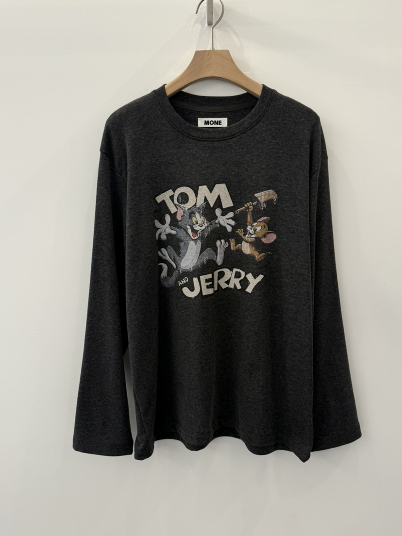 MONE-A韓國代購㊣女士新品25秋冬熱賣時尚人氣推薦長袖T恤MONE-A長袖T恤圖色3