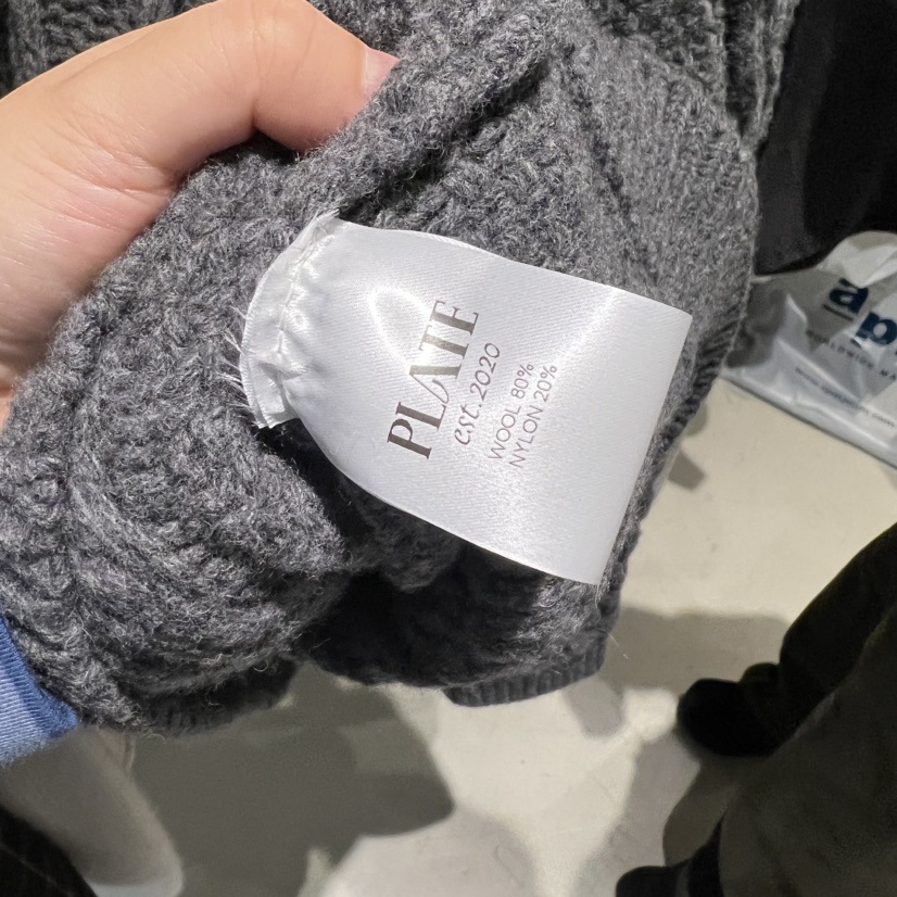 PLATE東大門㊣直郵女裝新款職業真品25秋冬熱賣休閑時尚毛衣PLATE毛衣