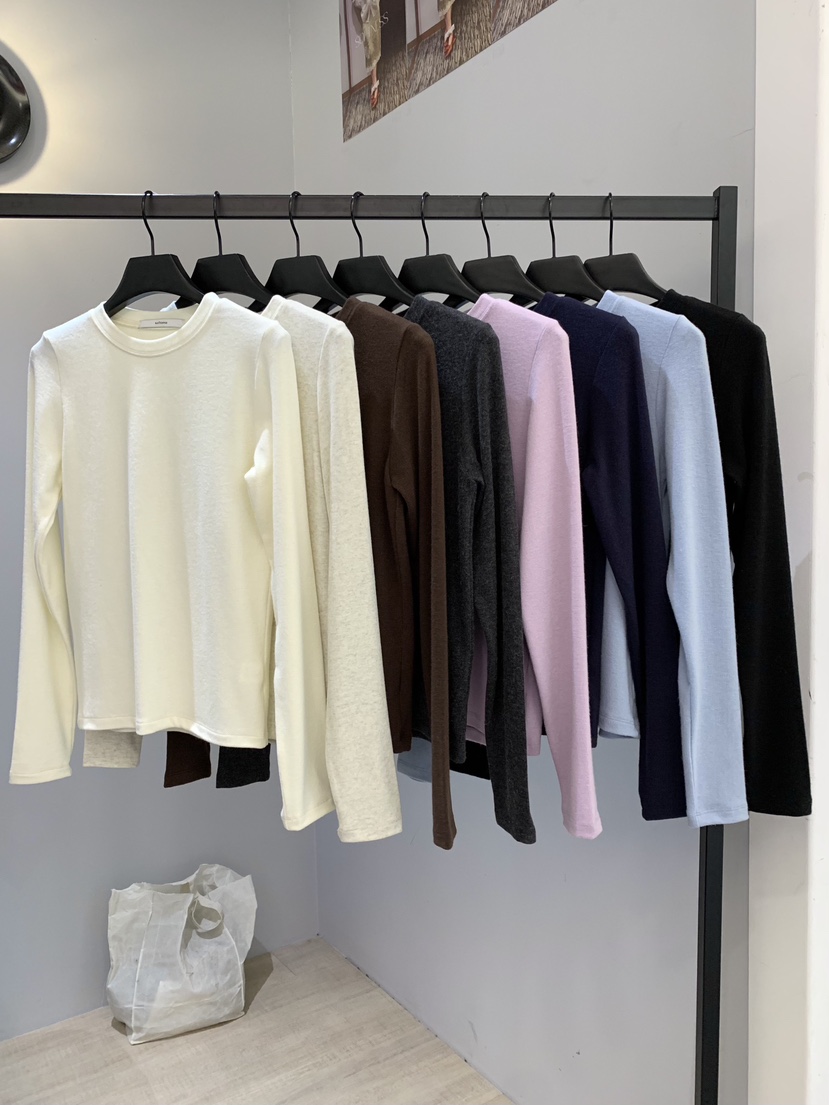 SOFTNESS東大門㊣直郵女士新款熱賣真品長袖T恤安哥拉羊毛保暖Softness/Cosmic長袖T恤