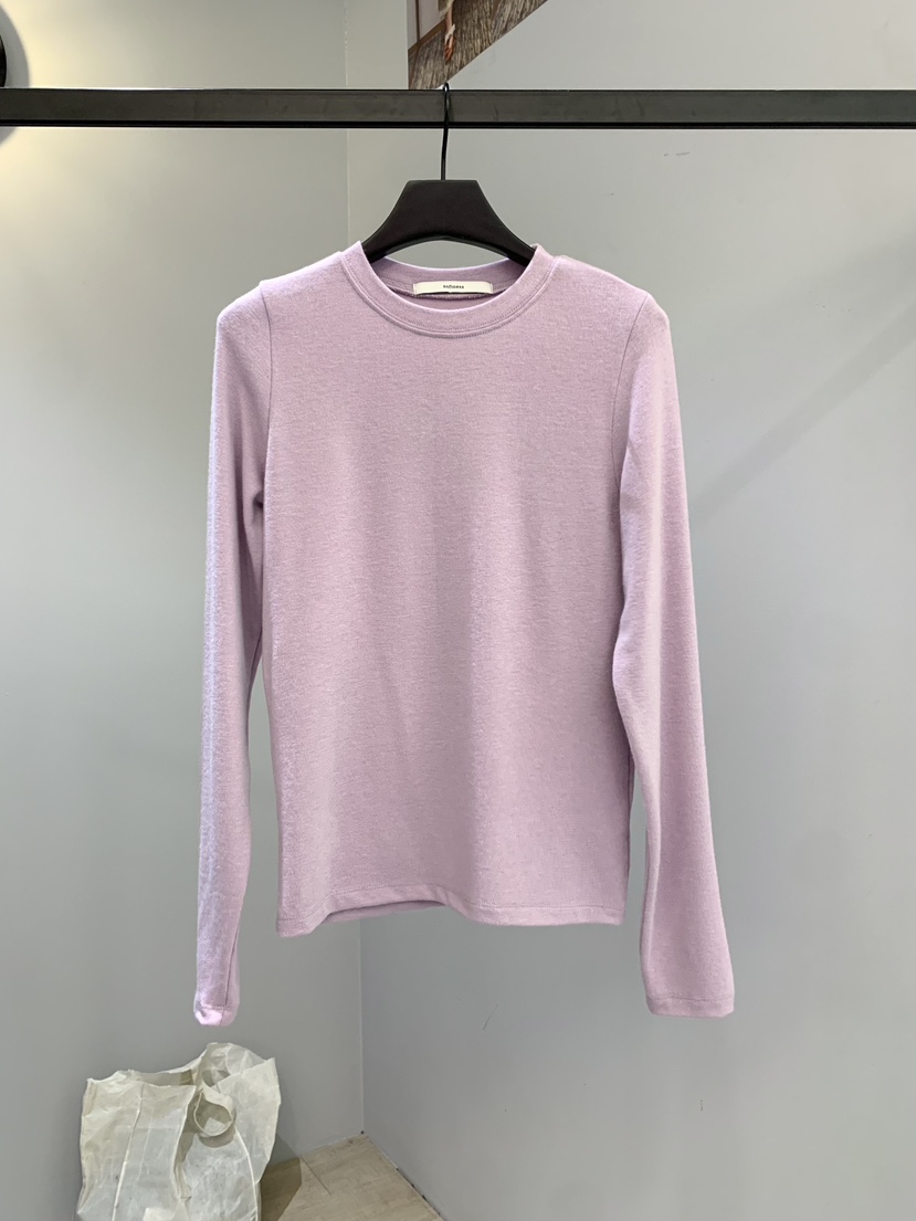 SOFTNESS東大門㊣直郵女士新款熱賣真品長袖T恤安哥拉羊毛保暖Softness/Cosmic長袖T恤圖色4