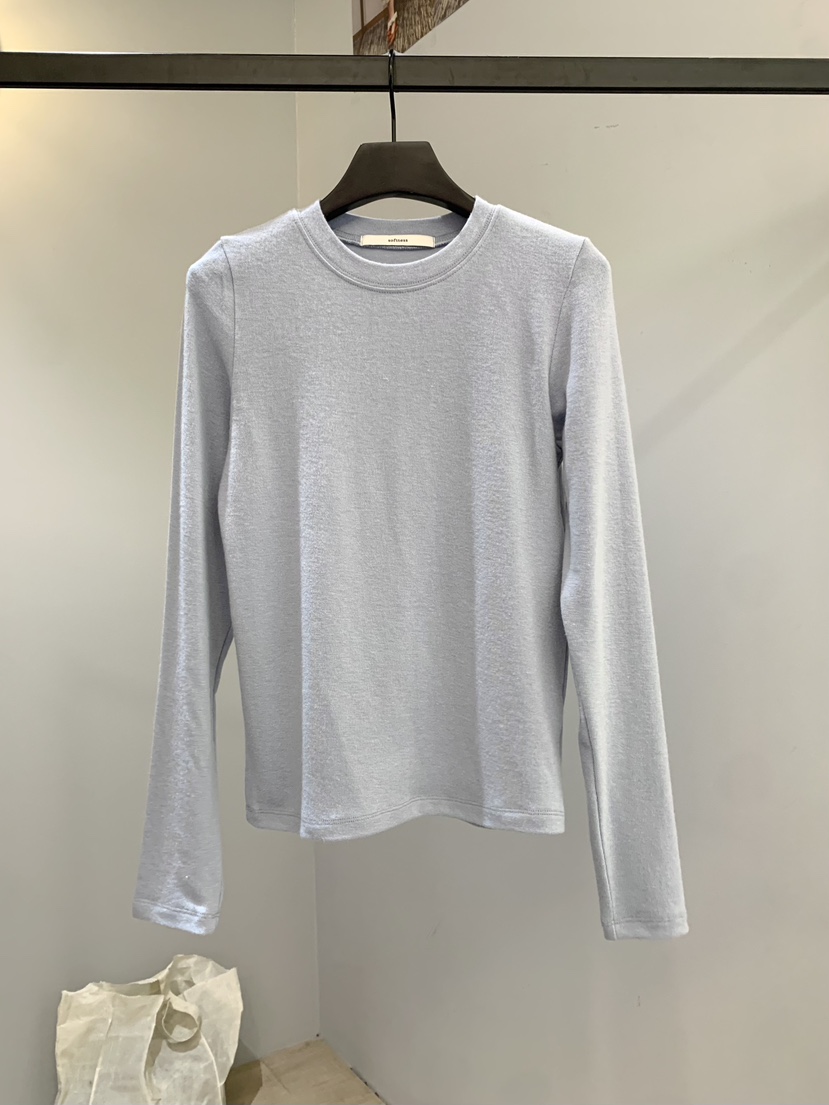 SOFTNESS東大門㊣直郵女士新款熱賣真品長袖T恤安哥拉羊毛保暖Softness/Cosmic長袖T恤圖色5