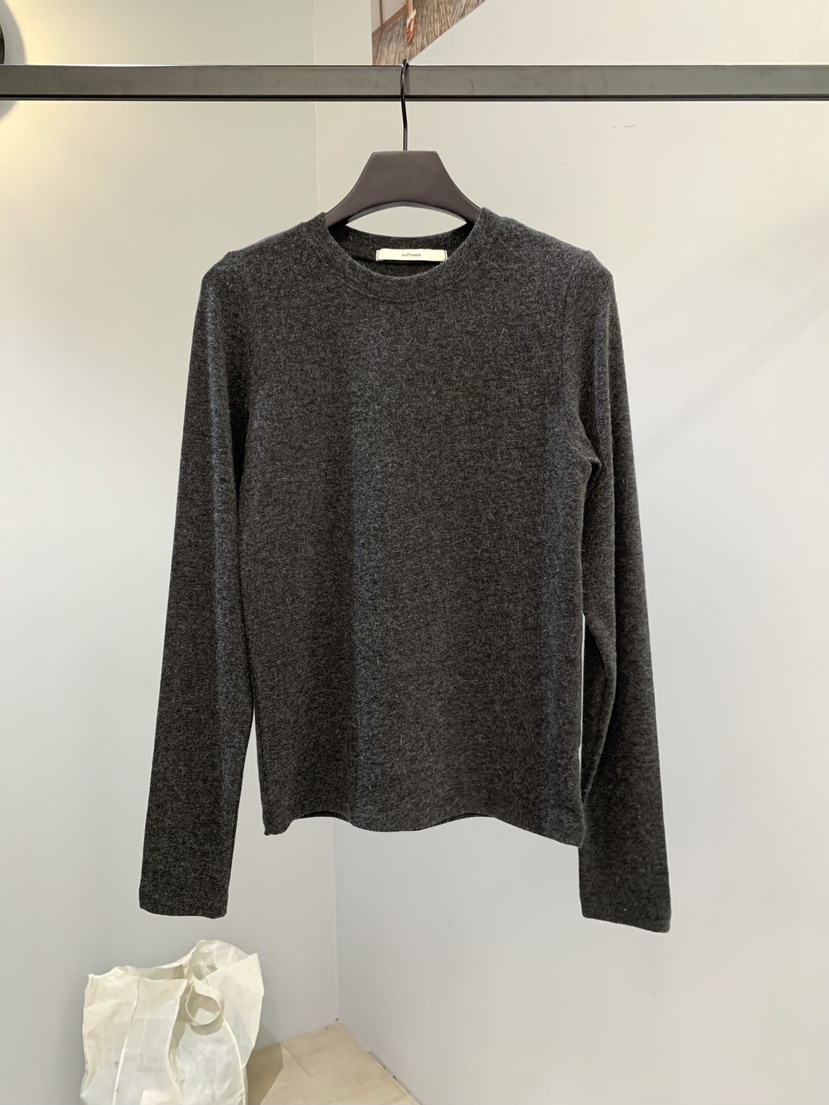 SOFTNESS東大門㊣直郵女士新款熱賣真品長袖T恤安哥拉羊毛保暖Softness/Cosmic長袖T恤圖色6墨色