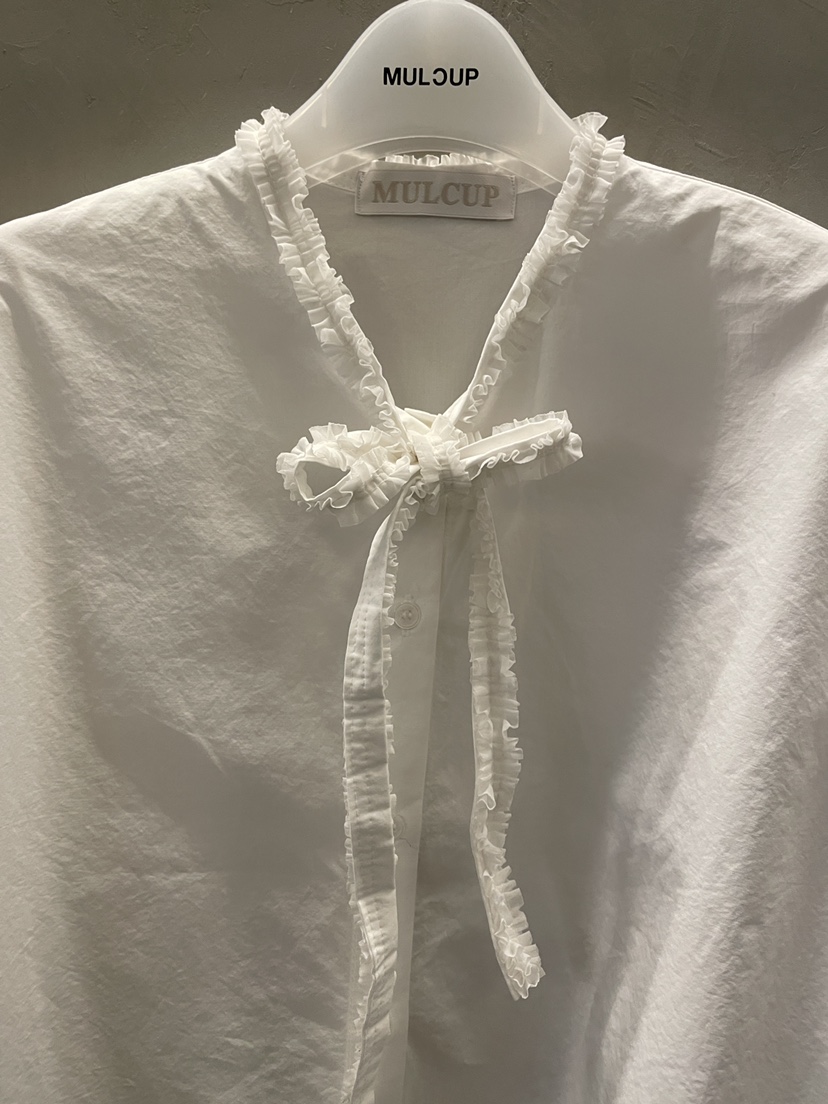 MULCUP韓國直郵㊣女士新品25秋冬時尚真品推薦熱賣襯衫蕾絲衫MULCUP襯衫/蕾絲衫