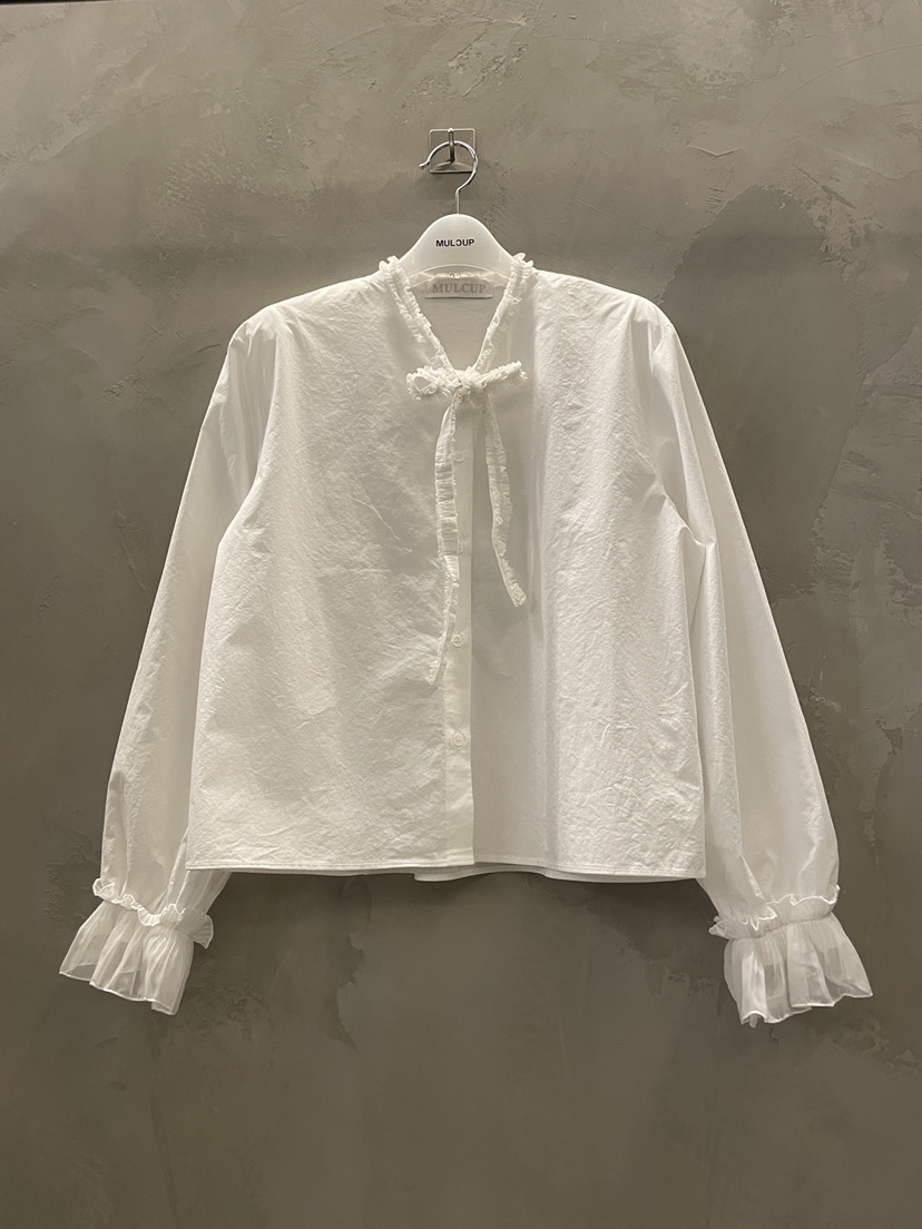 MULCUP韓國直郵㊣女士新品25秋冬時尚真品推薦熱賣襯衫蕾絲衫MULCUP襯衫/蕾絲衫圖色1