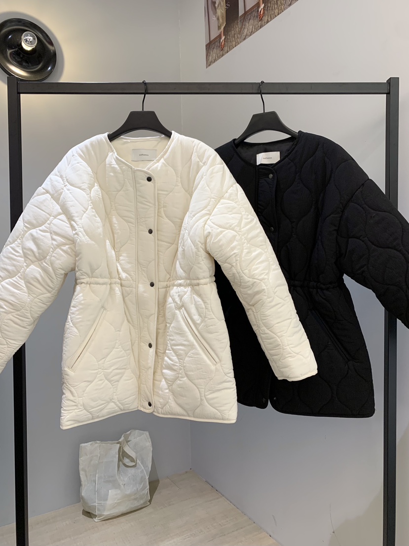 SOFTNESS東大門㊣直郵女裝新款25秋冬真品熱賣短款棉服絎縫Softness/Cosmic短款棉服