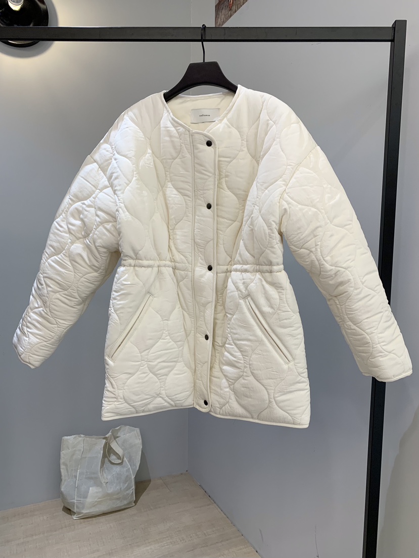 SOFTNESS東大門㊣直郵女裝新款25秋冬真品熱賣短款棉服絎縫Softness/Cosmic短款棉服圖色1