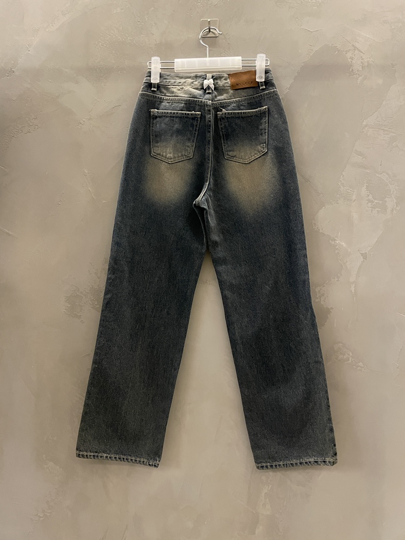 MULCUP韓國代購㊣女裝新品25秋冬推薦熱賣休閑時尚人氣牛仔褲MULCUP牛仔褲