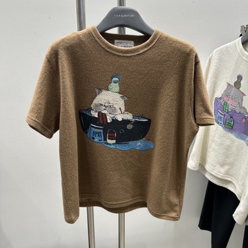 TARABY MOTION韓國直郵㊣女裝新款人氣休閑時尚25秋冬推薦T恤TARABY MOTIONT恤圖色1