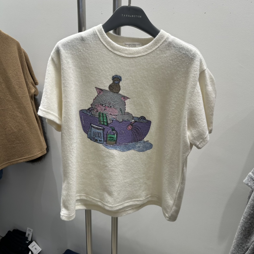 TARABY MOTION韓國直郵㊣女裝新款人氣休閑時尚25秋冬推薦T恤TARABY MOTIONT恤圖色2