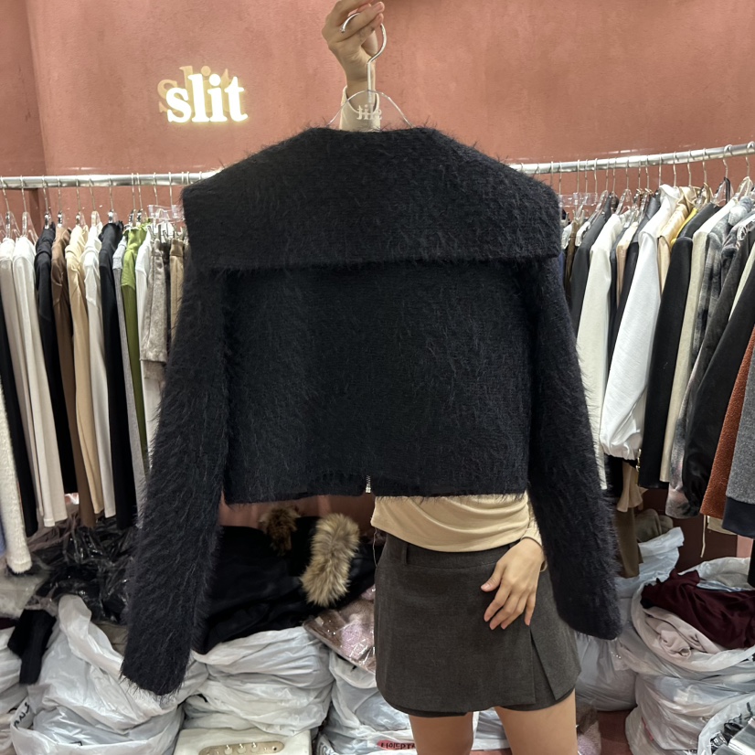 SLIT東大門㊣實拍女士新品時尚人氣職業休閑25秋冬真品夾克SLIT夾克