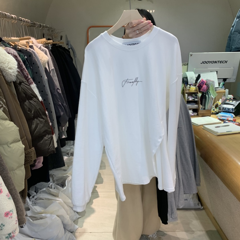 BLACKFRIDAY東大門㊣直郵女士新款職業熱賣真品休閑長袖T恤BLACK FRIDAY長袖T恤圖色1