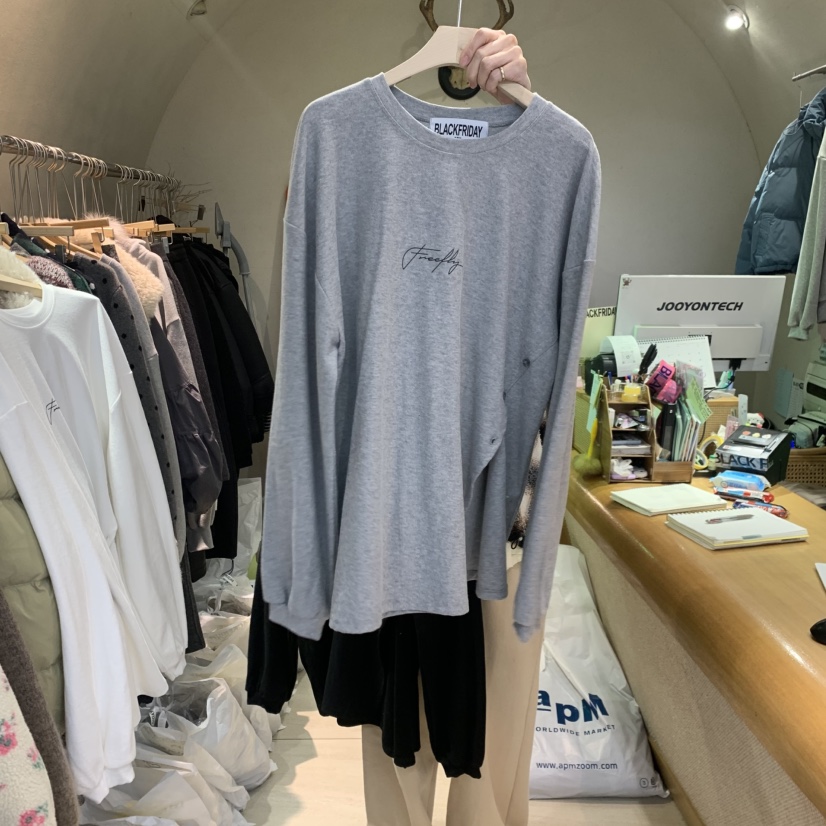 BLACKFRIDAY東大門㊣直郵女士新款職業熱賣真品休閑長袖T恤BLACK FRIDAY長袖T恤圖色2