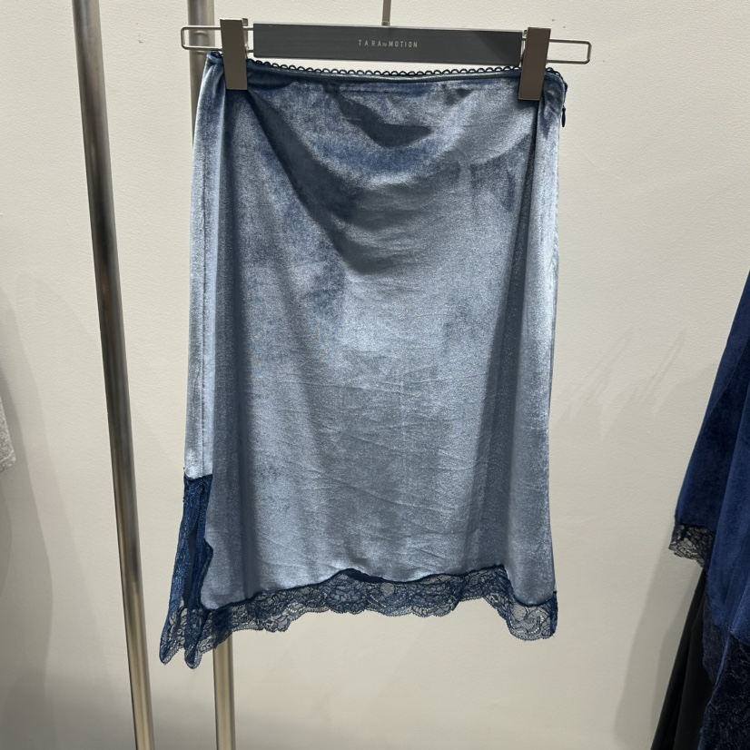 TARABY MOTION東大門㊣實拍女裝新款推薦半身裙中短裙天鵝絨TARABY MOTION半身裙/中短裙