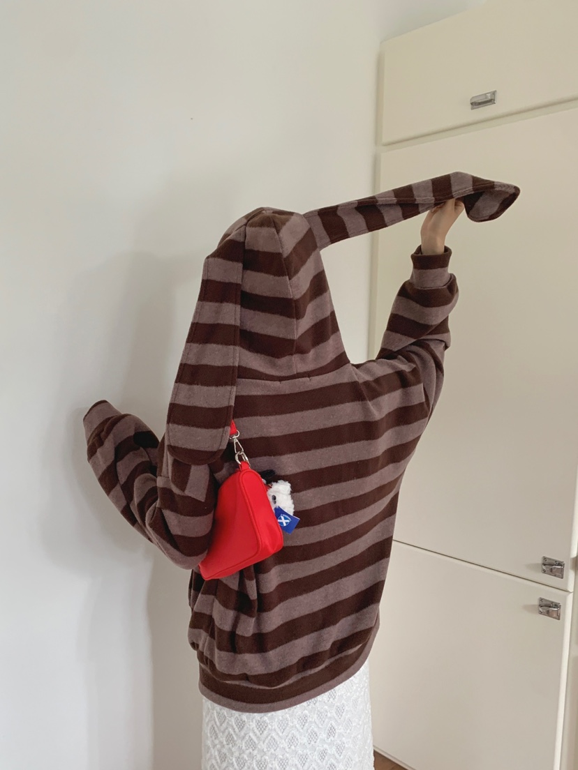 TOLL東大門㊣代購女裝新品職業時尚人氣夾克連帽衫兔子拉鏈TOLL夾克