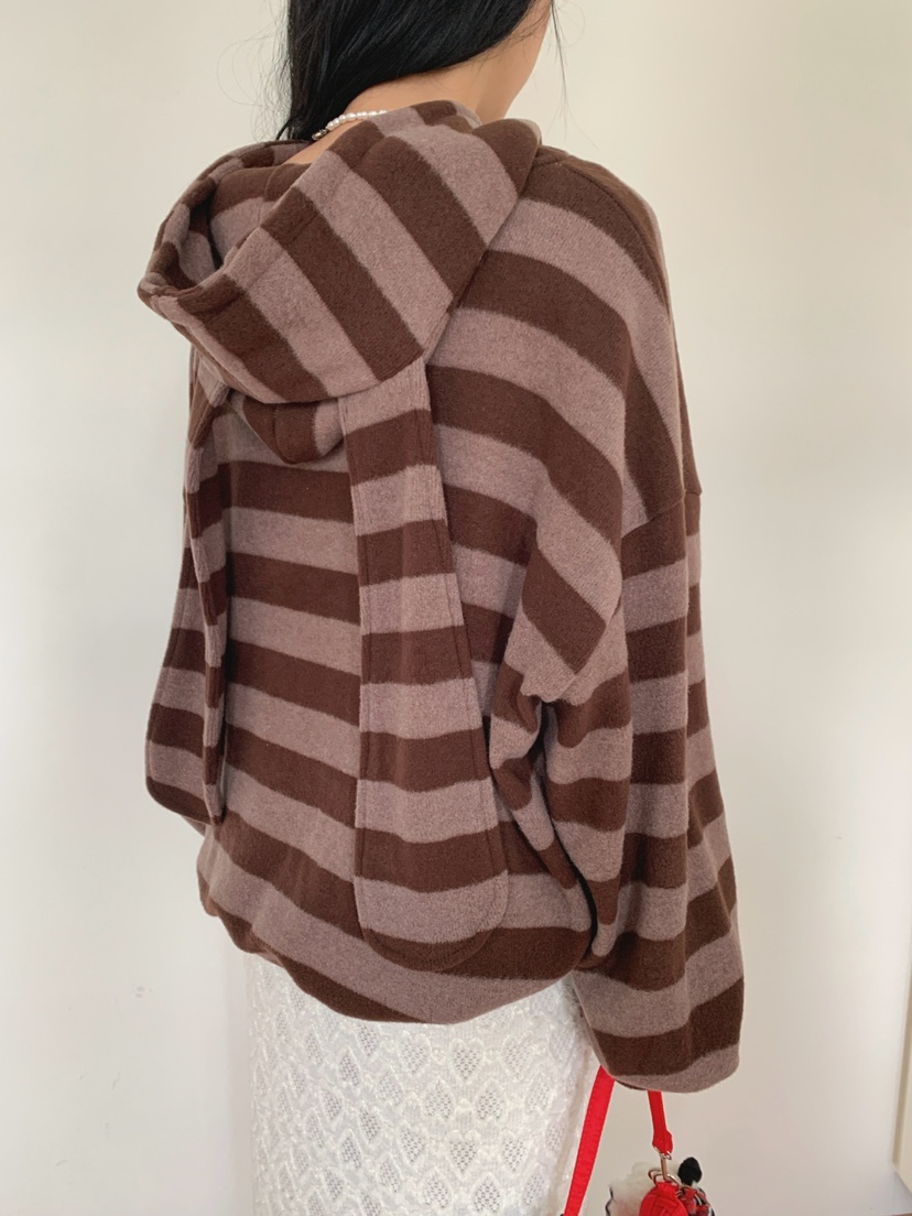 TOLL東大門㊣代購女裝新品職業時尚人氣夾克連帽衫兔子拉鏈TOLL夾克