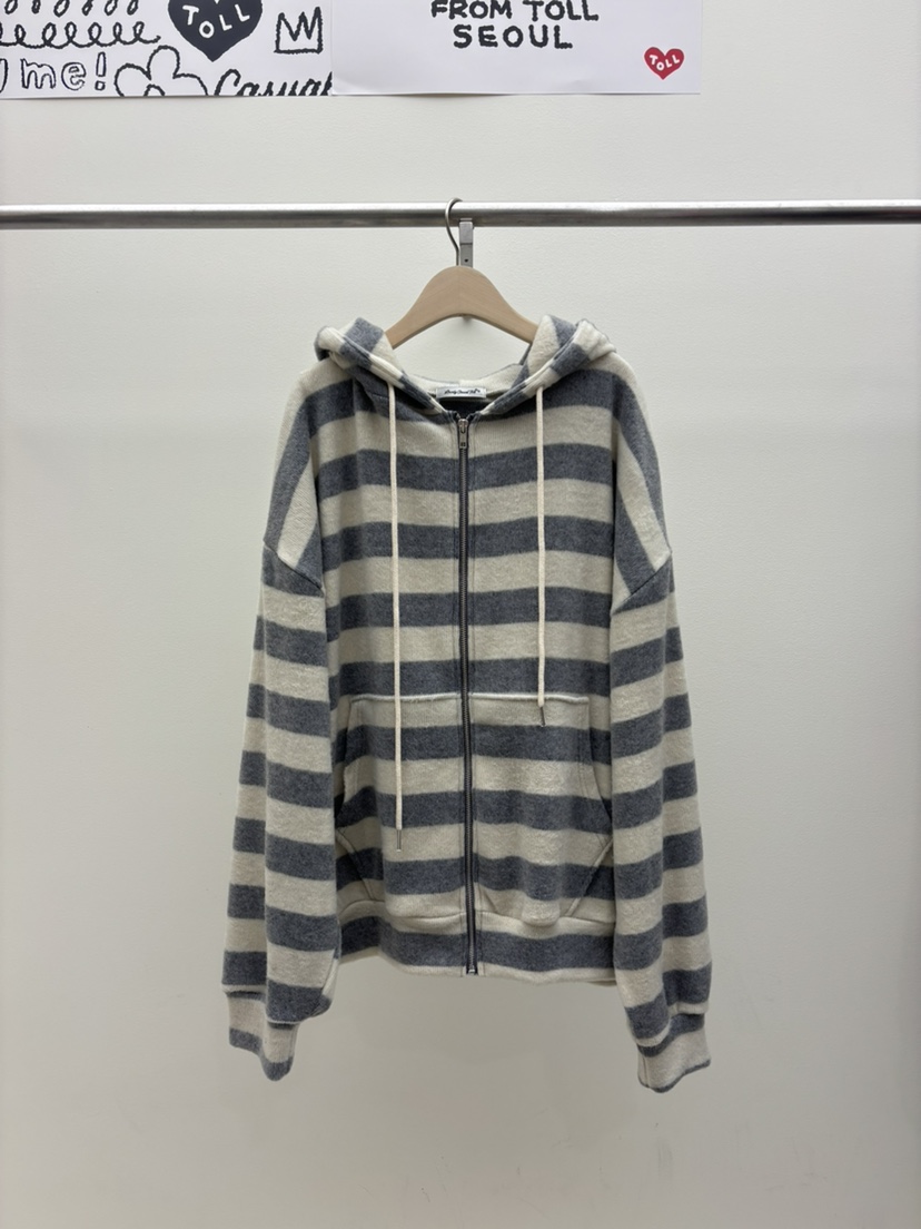 TOLL東大門㊣代購女裝新品職業時尚人氣夾克連帽衫兔子拉鏈TOLL夾克圖色2