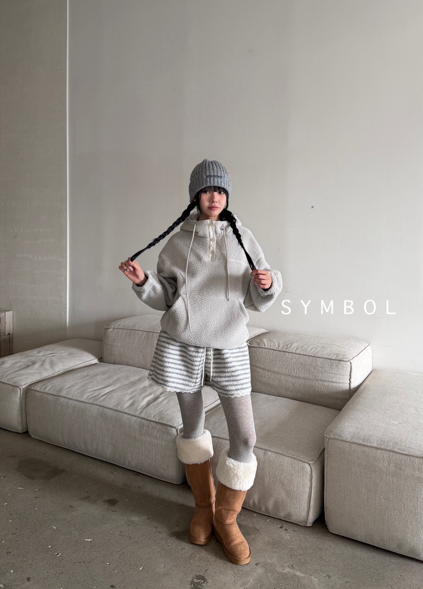 SYMBOL韓國代購㊣女士新款真品時尚25秋冬推薦人氣衛衣羊毛SYMBOL衛衣