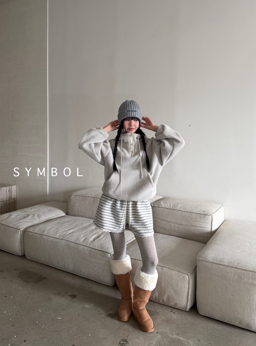 SYMBOL韓國代購㊣女士新款真品時尚25秋冬推薦人氣衛衣羊毛SYMBOL衛衣