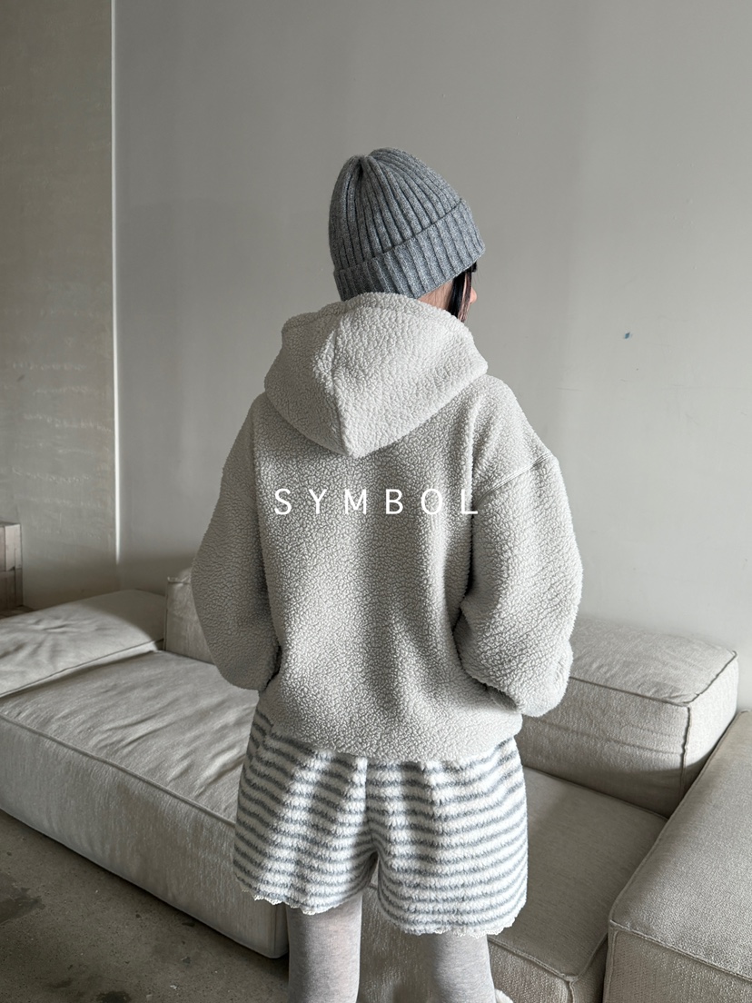 SYMBOL韓國代購㊣女士新款真品時尚25秋冬推薦人氣衛衣羊毛SYMBOL衛衣