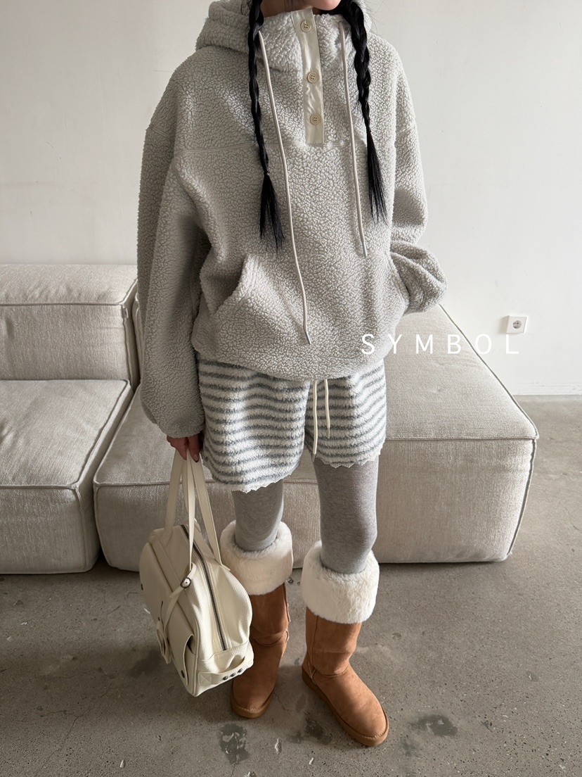 SYMBOL韓國代購㊣女士新款真品時尚25秋冬推薦人氣衛衣羊毛SYMBOL衛衣