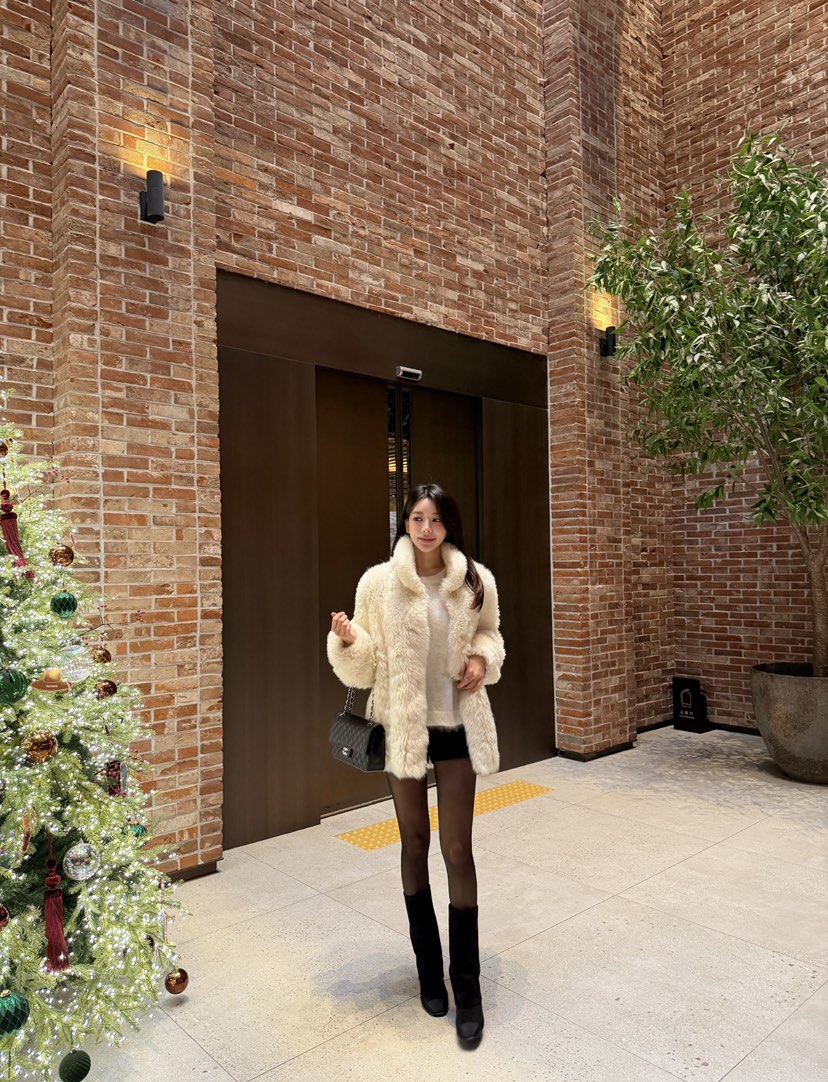 LAVIEU韓國直郵㊣女裝新品休閑真品25秋冬人氣短款大衣羊毛LAVIEU短款大衣