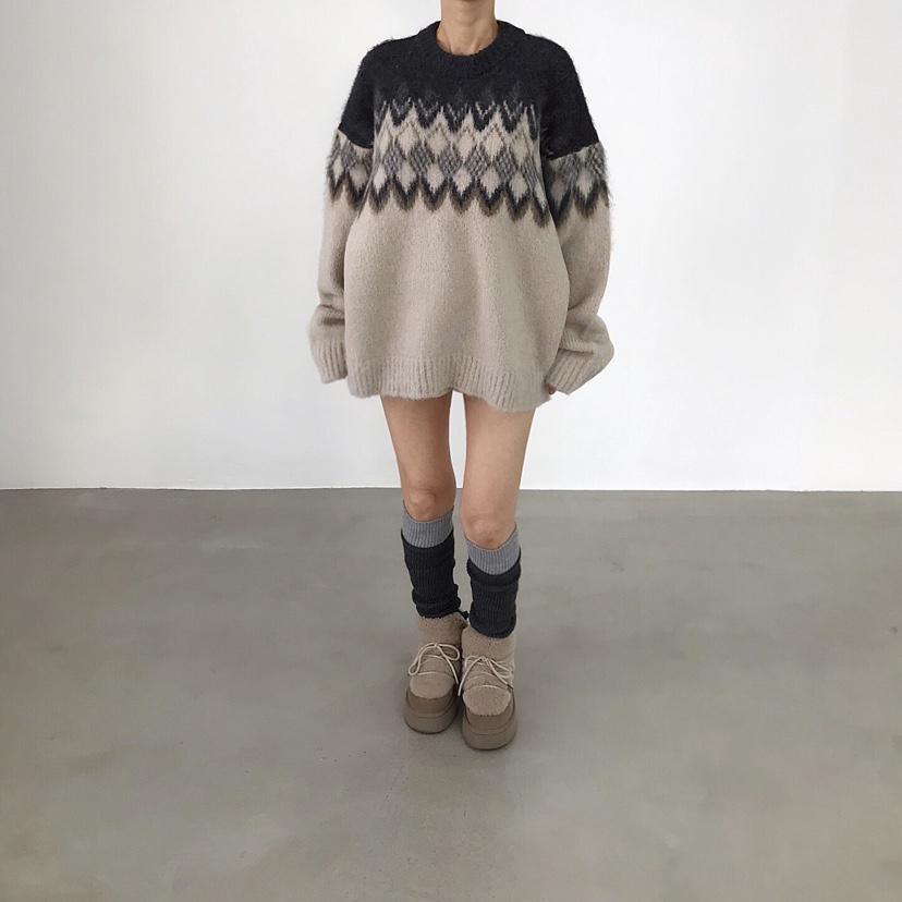 2TWO MOON東大門㊣代購女裝新品25秋冬推薦真品熱賣時尚毛衣2TWO MOON毛衣