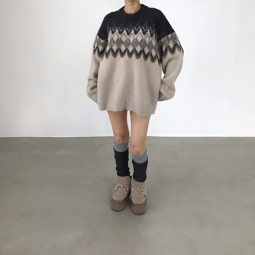 2TWO MOON東大門㊣代購女裝新品25秋冬推薦真品熱賣時尚毛衣2TWO MOON毛衣