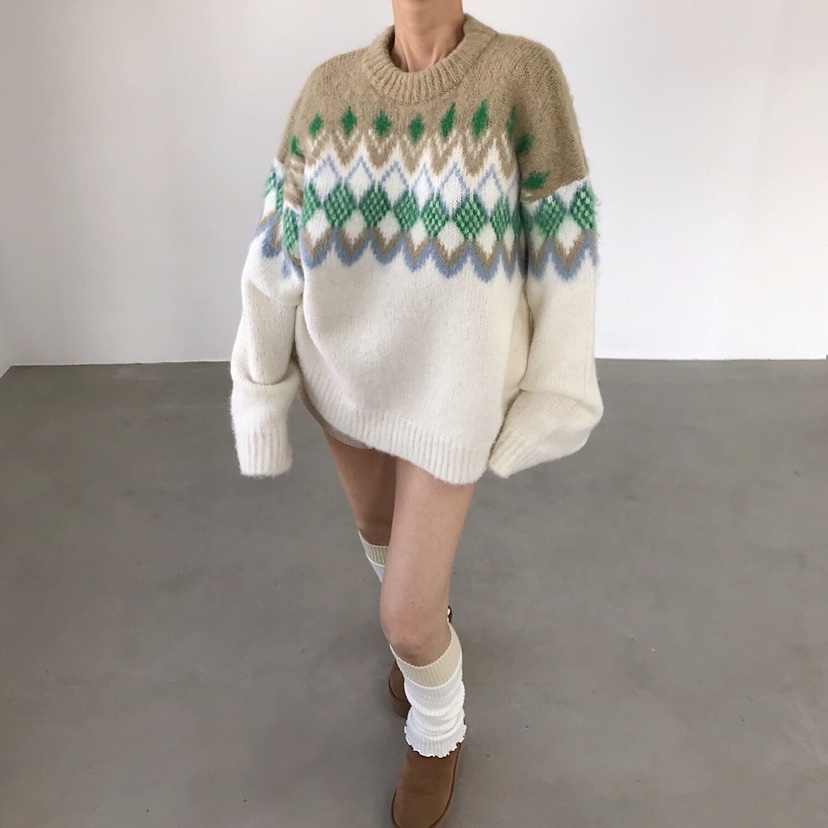 2TWO MOON東大門㊣代購女裝新品25秋冬推薦真品熱賣時尚毛衣2TWO MOON毛衣