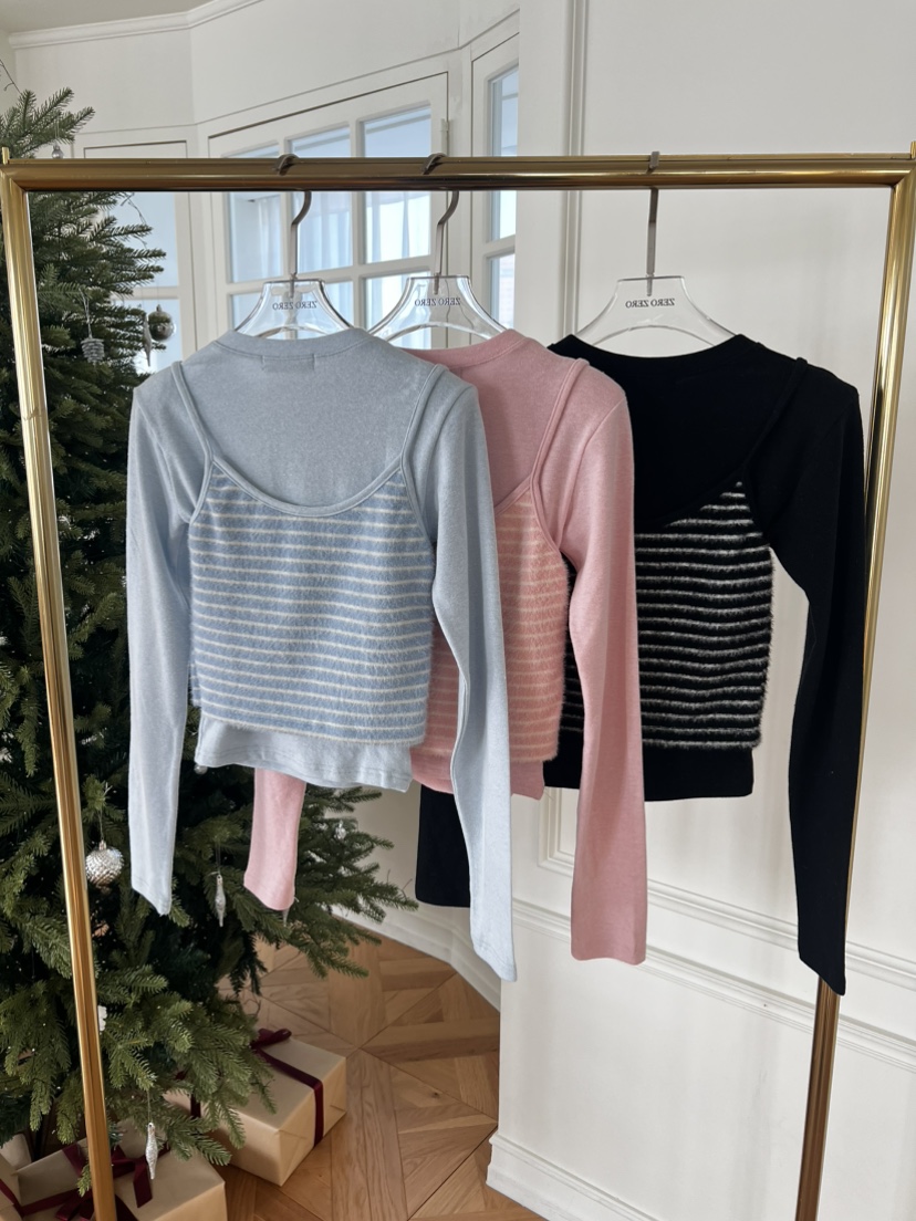 ZEROZERO韓國直郵㊣女裝新品熱賣25秋冬真品人氣休閑長袖T恤ZEROZERO長袖T恤