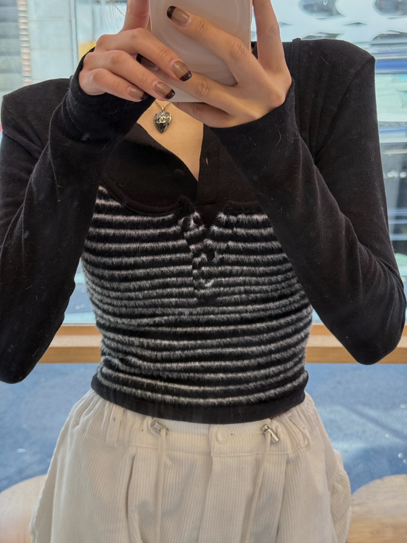 ZEROZERO韓國直郵㊣女裝新品熱賣25秋冬真品人氣休閑長袖T恤ZEROZERO長袖T恤圖色2