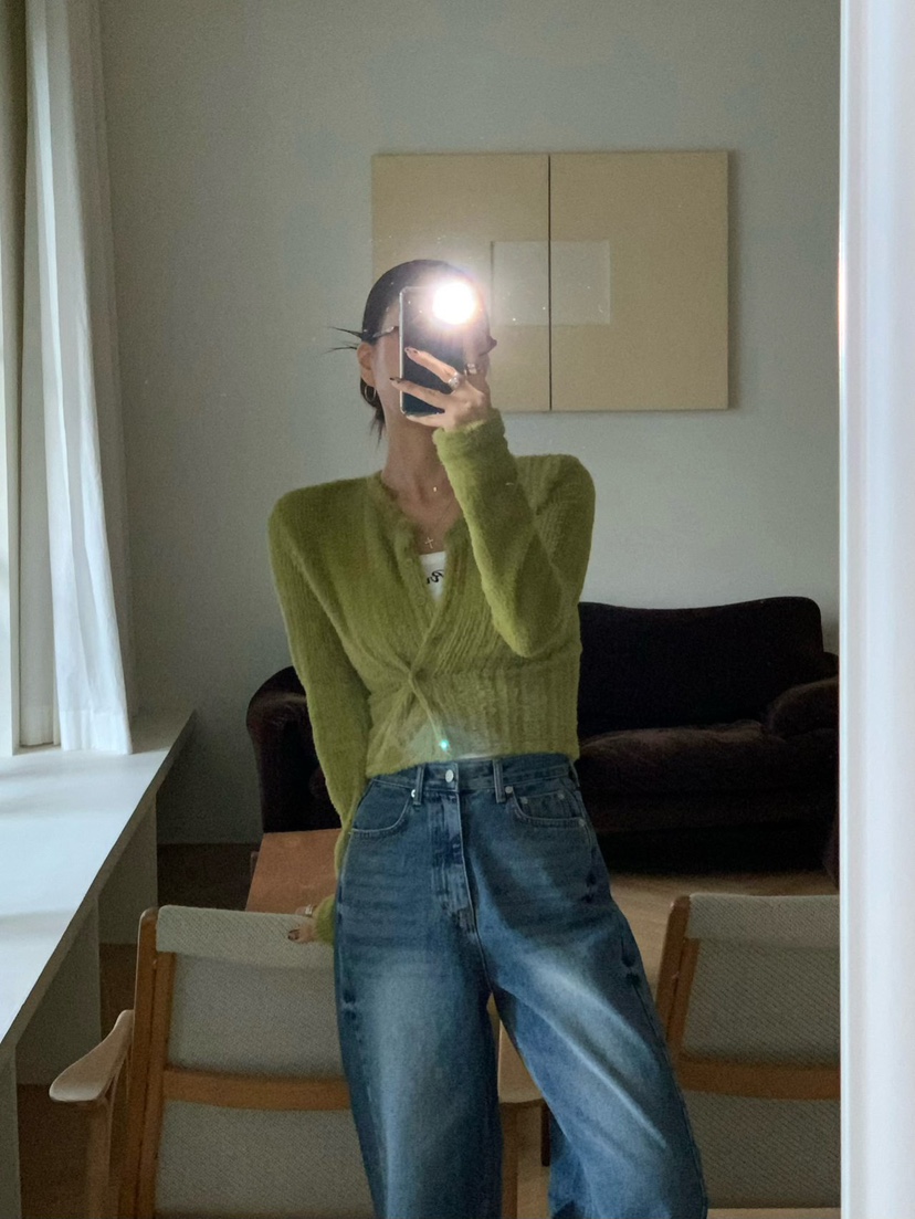 REVE CITE-L東大門㊣直郵女裝新品真品休閑推薦針織衫羊毛衫REVE CITE針織衫