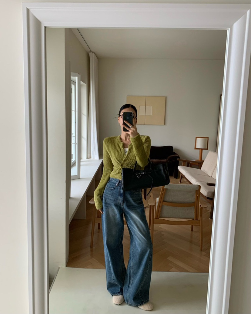 REVE CITE-L東大門㊣直郵女裝新品真品休閑推薦針織衫羊毛衫REVE CITE針織衫