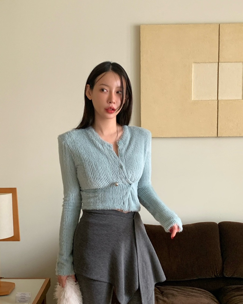 REVE CITE-L東大門㊣直郵女裝新品真品休閑推薦針織衫羊毛衫REVE CITE針織衫圖色4