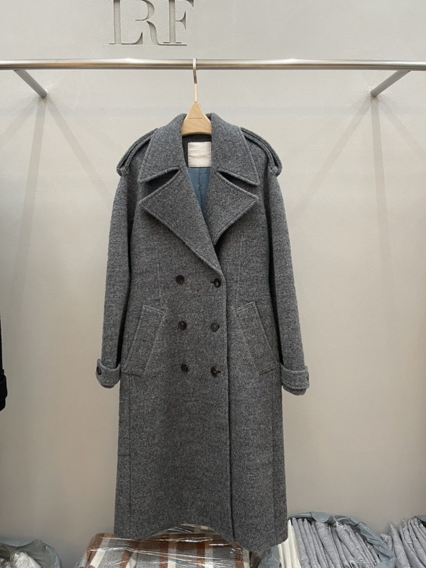 PLUS HONG-P東大門㊣實拍女裝新款25秋冬中長款大衣含腰帶LORA FAMILY/PLUS HONG中長款大衣圖色2