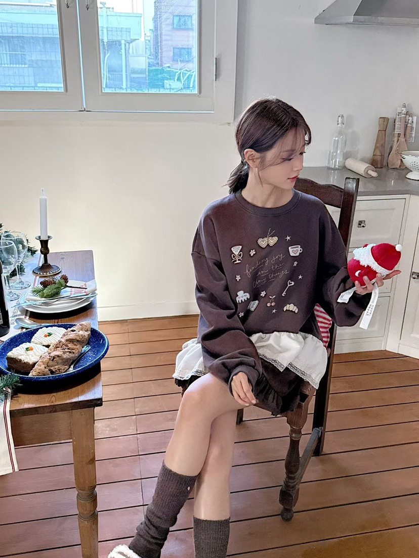 BE&amp;BE東大門㊣直郵女裝新款時尚真品推薦職業休閑衛衣BE&be衛衣