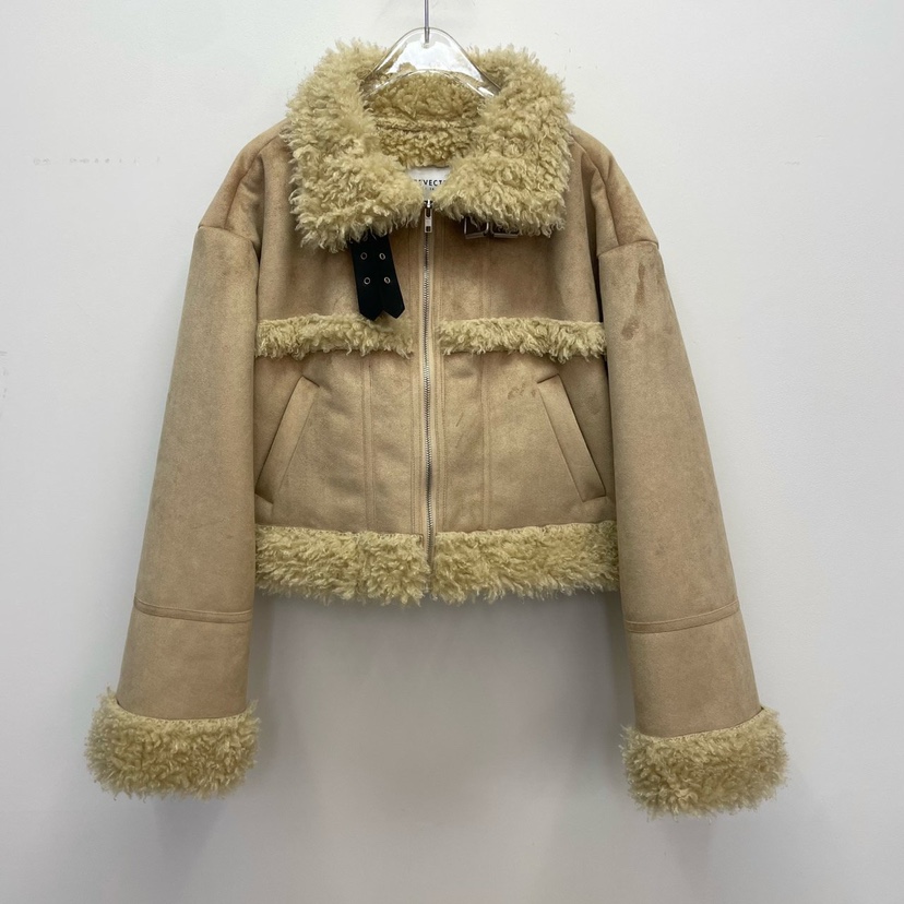 REVE CITE-L韓國直郵㊣女裝新品人氣熱賣職業夾克毛絨羊毛REVE CITE夾克