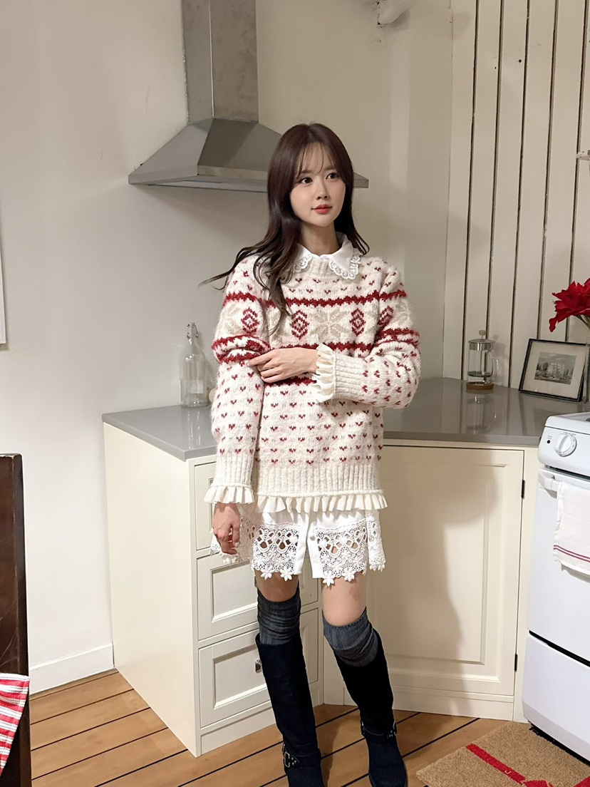 BE&amp;BE東大門㊣實拍女裝新品推薦職業休閑時尚25秋冬針織衫BE&be針織衫