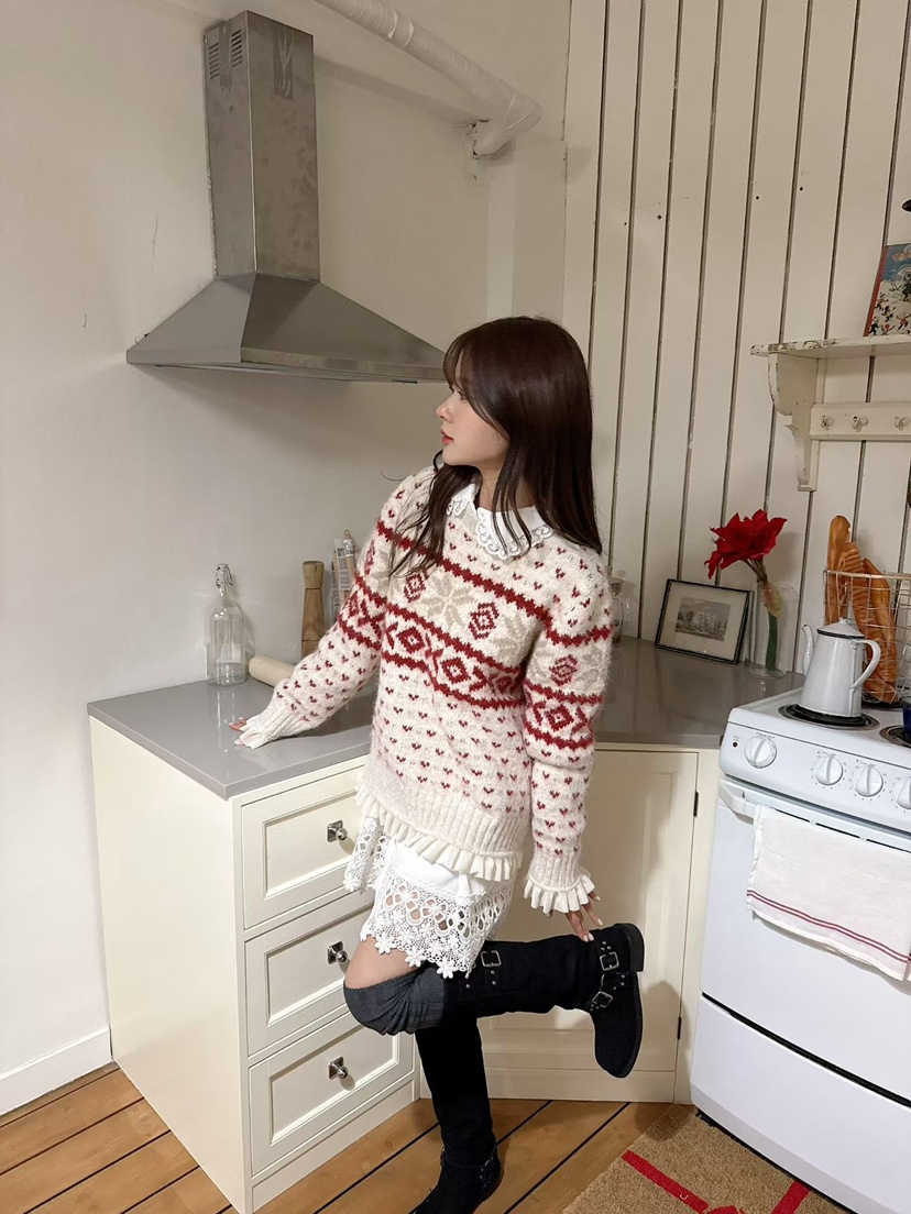 BE&amp;BE東大門㊣實拍女裝新品推薦職業休閑時尚25秋冬針織衫BE&be針織衫